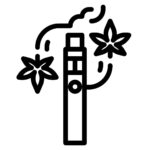 vape icon in lineal style