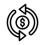 refund icon design free vector